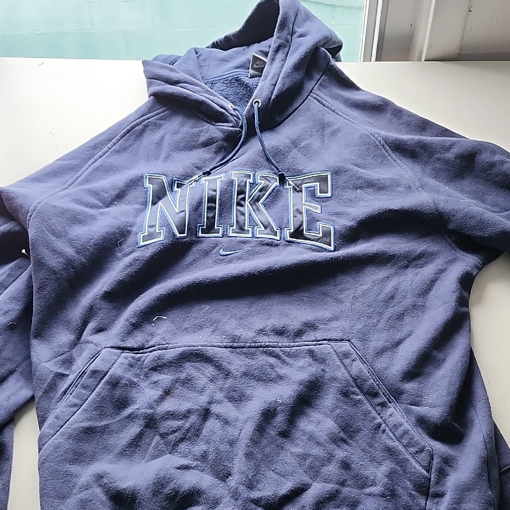 Nike Men's Navy Hoodie Sweater Xl Vitage Grey